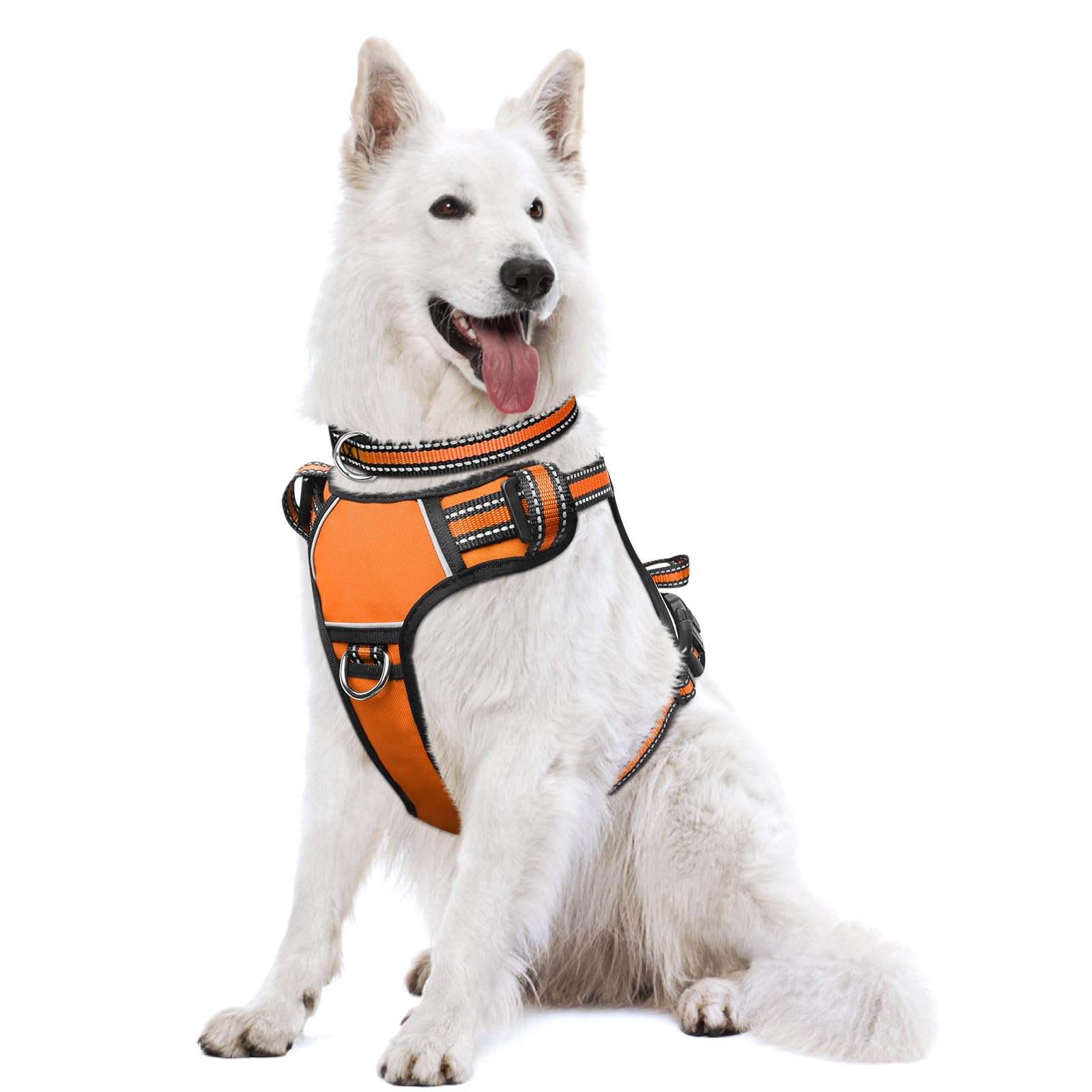 WINSEE Dog Harness No Pull, Pet Harnesses with Dog Collar, Collar