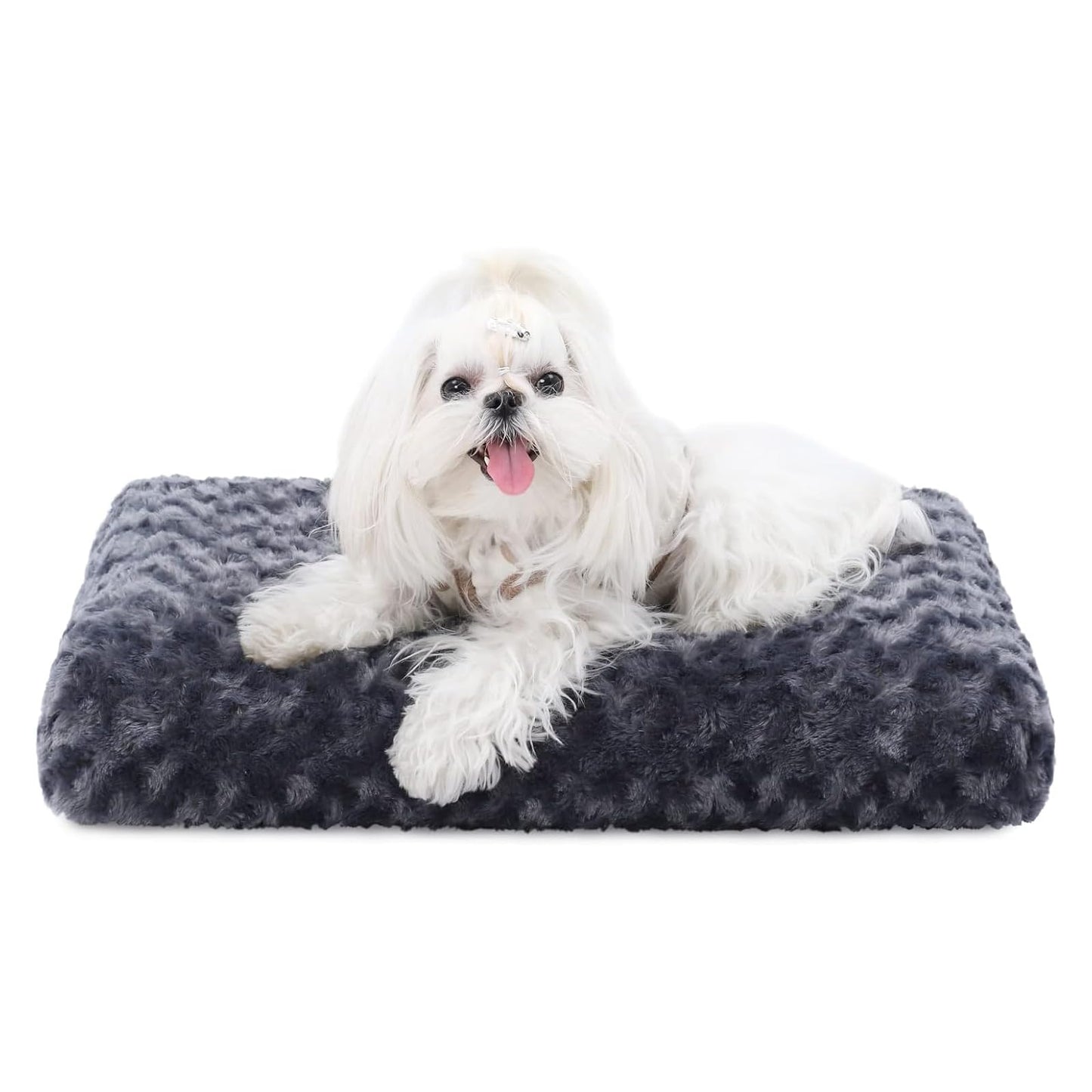 KSIIA Washable Dog Bed Deluxe Plush Dog Crate Beds Comfy Kennel Bed