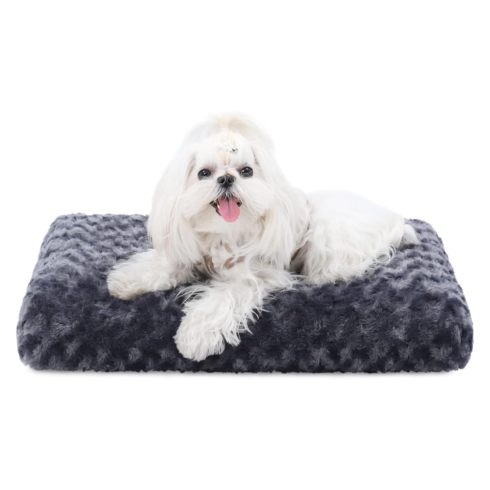 KSIIA Washable Dog Bed Deluxe Plush Dog Crate Beds Comfy Kennel Bed