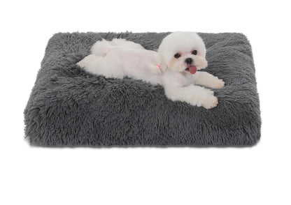 Bedfolks Waterproof Dog Crate Pad, Plush Dog Kennel Bed with Bed