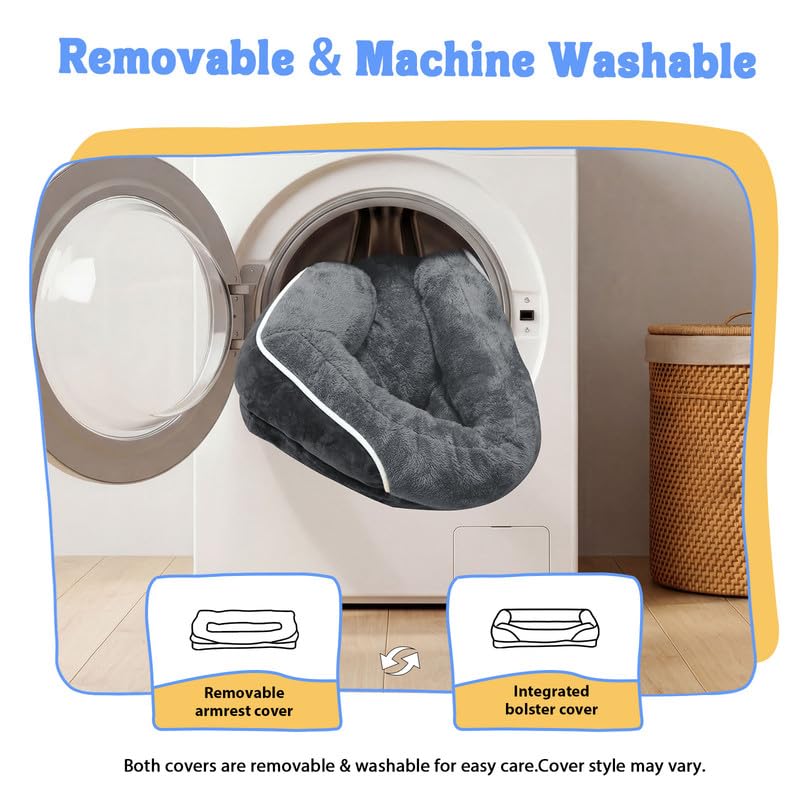 Large Orthopedic Dog Bed Washable XL Dog Couch Sofa Four Sides Bed