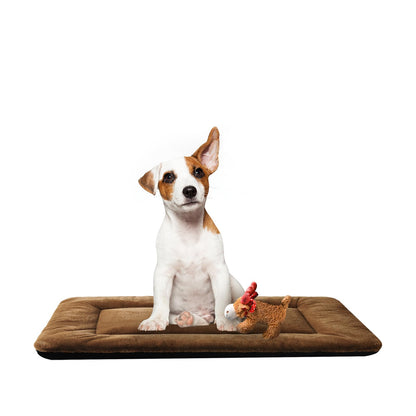 VERZEY Dog Bed, Ultra Soft Faux Fur Dog Crate Pad Bed