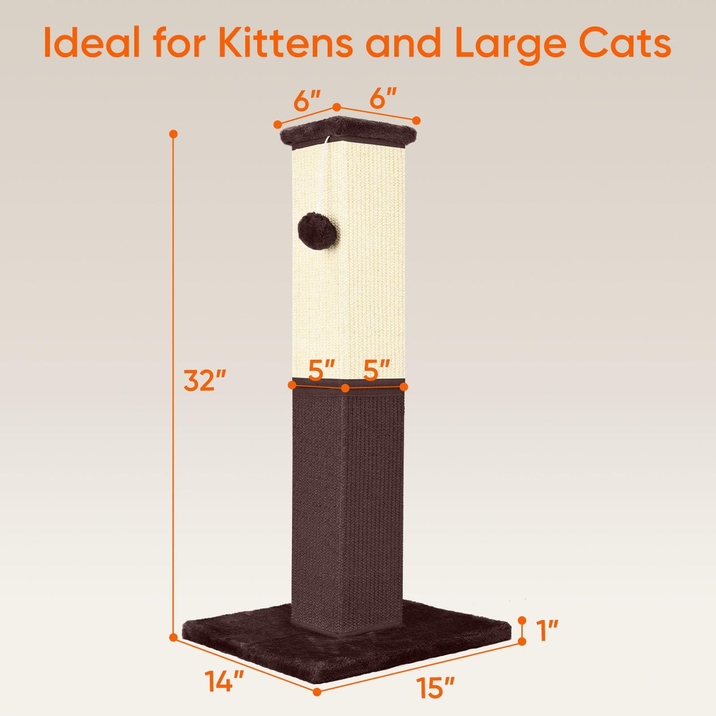YULOYI Cat Scratching Post, Cat Scratching Post