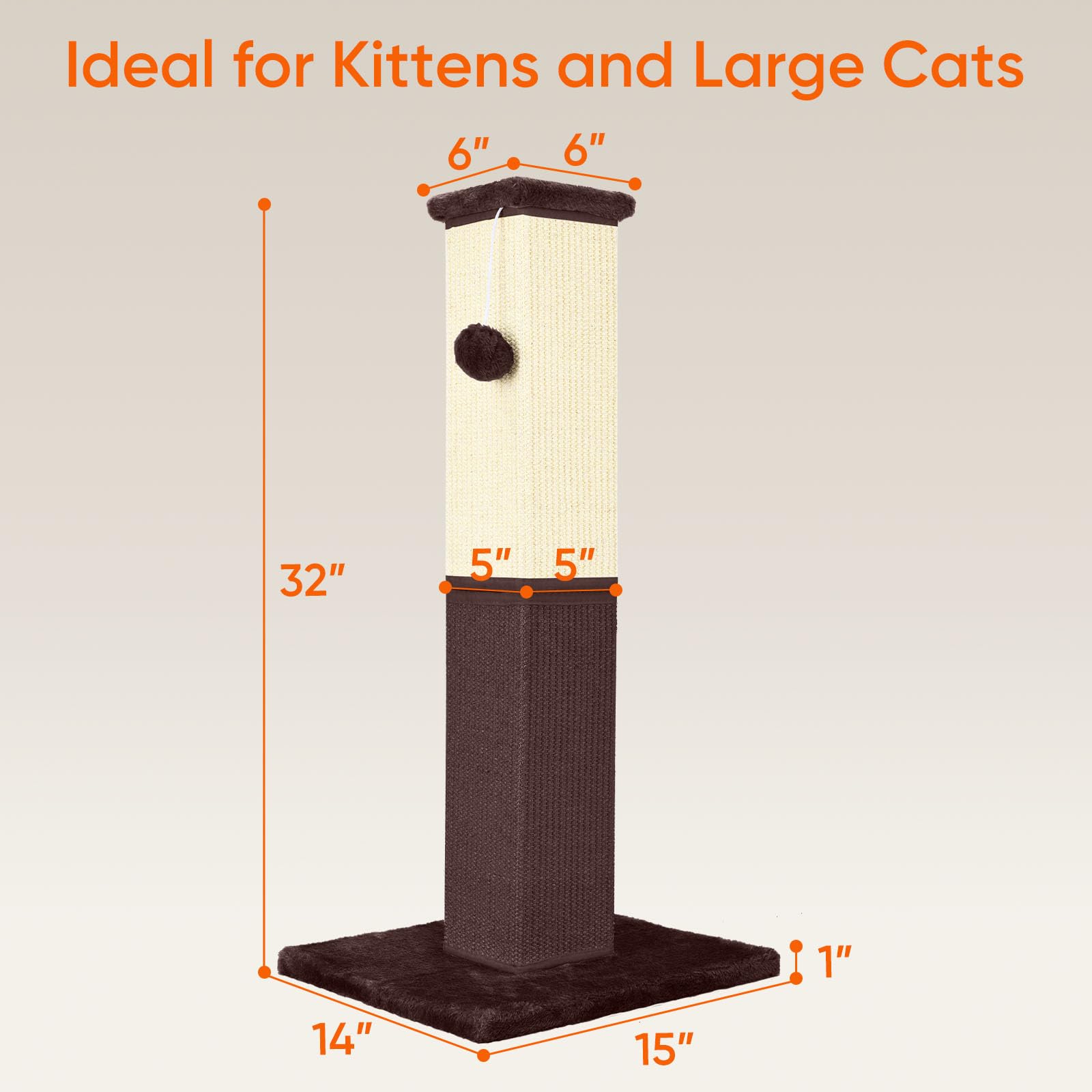 YULOYI Cat Scratching Post, Cat Scratching Post