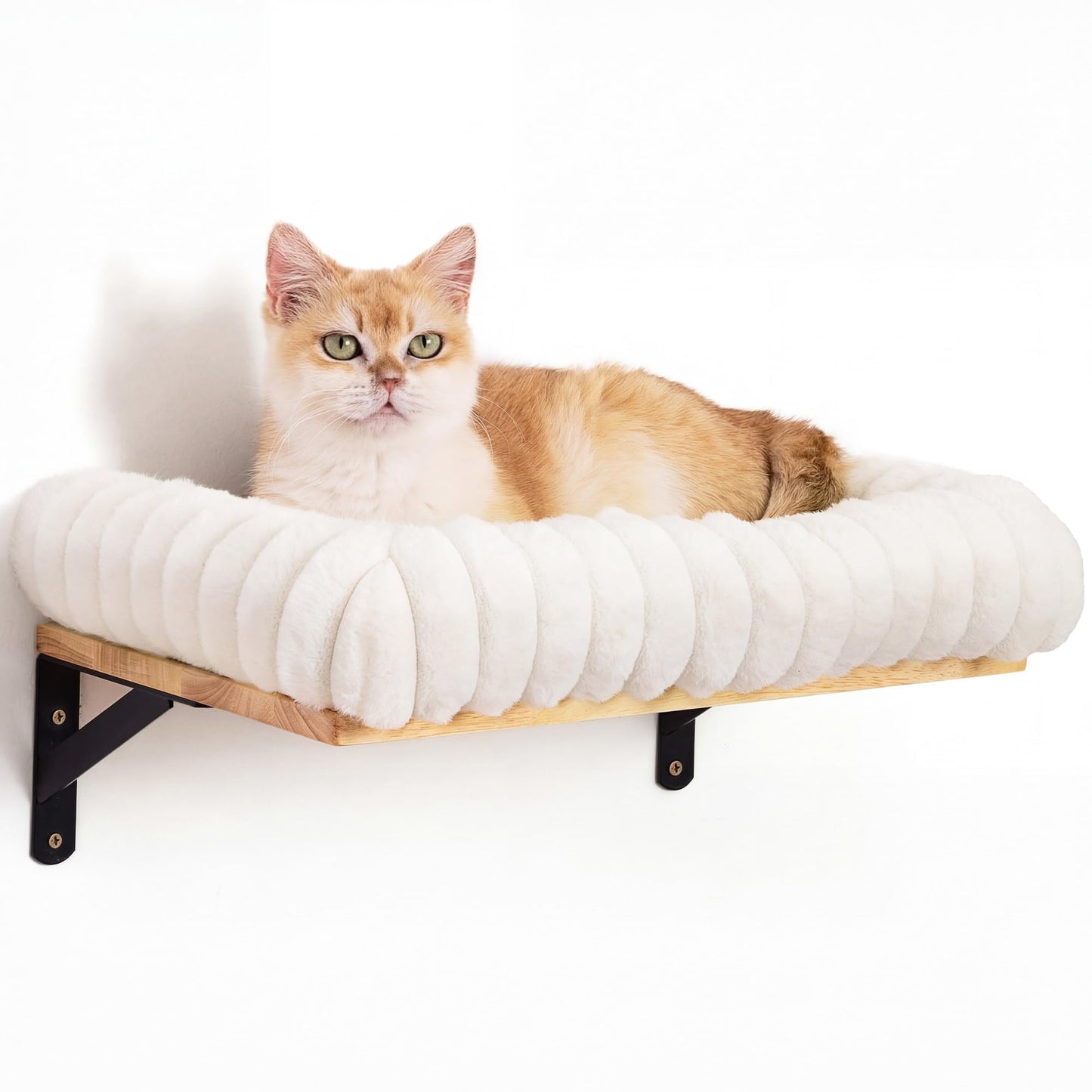 FUKUMARU Cat Wall Shelves, Cat Walls Furniture with Soft Bed, Bed