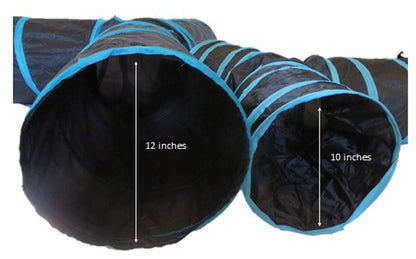 Feline Ruff 3 Way Cat Tunnel. Extra Large Diameter and Extra Tunnel