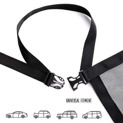 DOGUAL Dog Car Net Barrier Universal Fit Sturdy Mesh, Easy to Seat