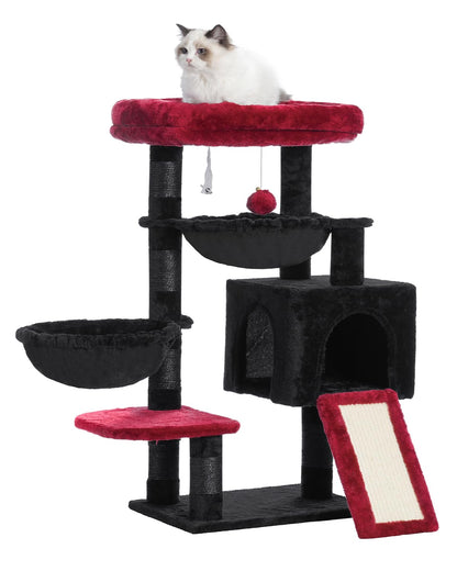 Hey-brother Gothic Cat Tree, Cat Tower for Indoor Cats, Cat House