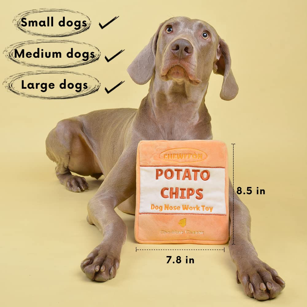 CHEWFFON Dog Enrichment Puzzle Toys, Interactive Snuffle Crinkle Toys
