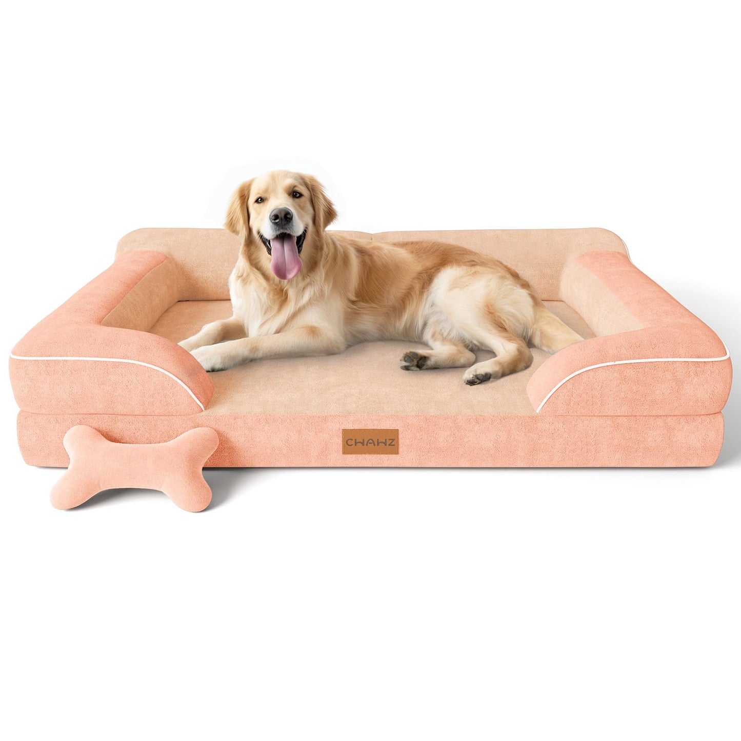 CWAWZ Extra Large Dog Bed, Orthopedic Dog Bed with Cooling Gel Bed