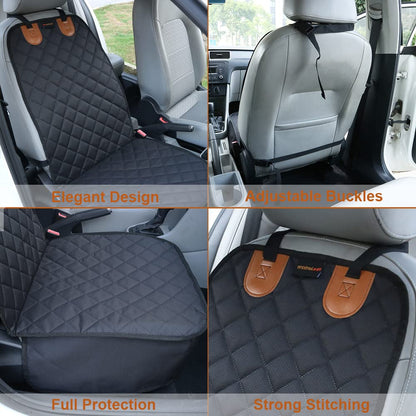 Paw Jamboree 2PCS Dog Car Front Seat Covers Scratch-Proof Pet Car Seat