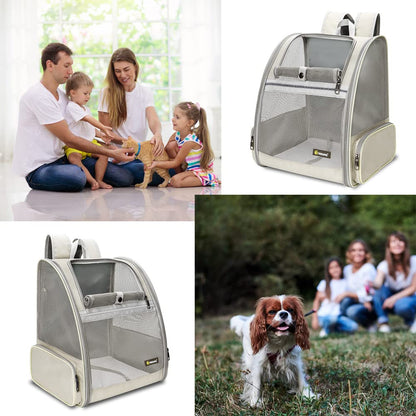 Texsens Pet Backpack Carrier for Small Cats Dogs, Ventilated Carrier