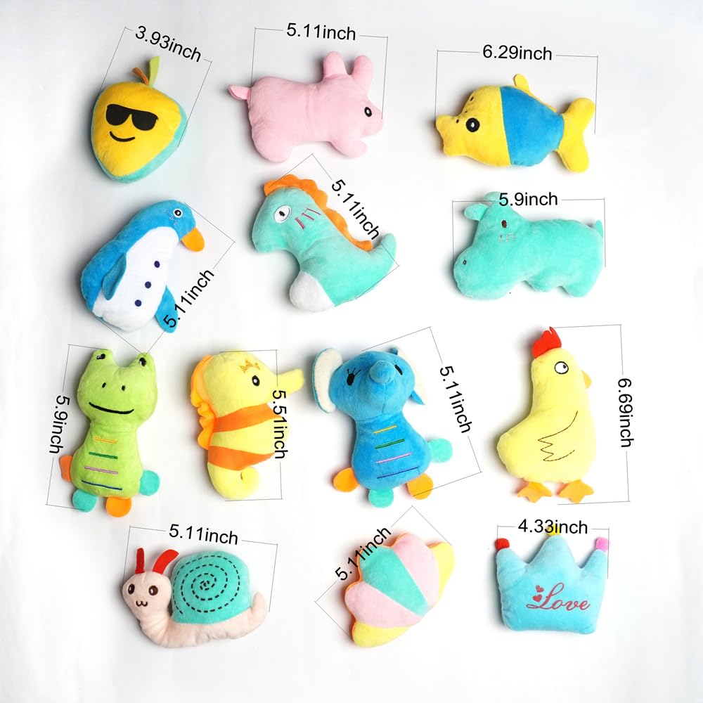 HDMOTU Pack of 26 Soft Small Medium Dog Squeaky Toys,Cute Puppy