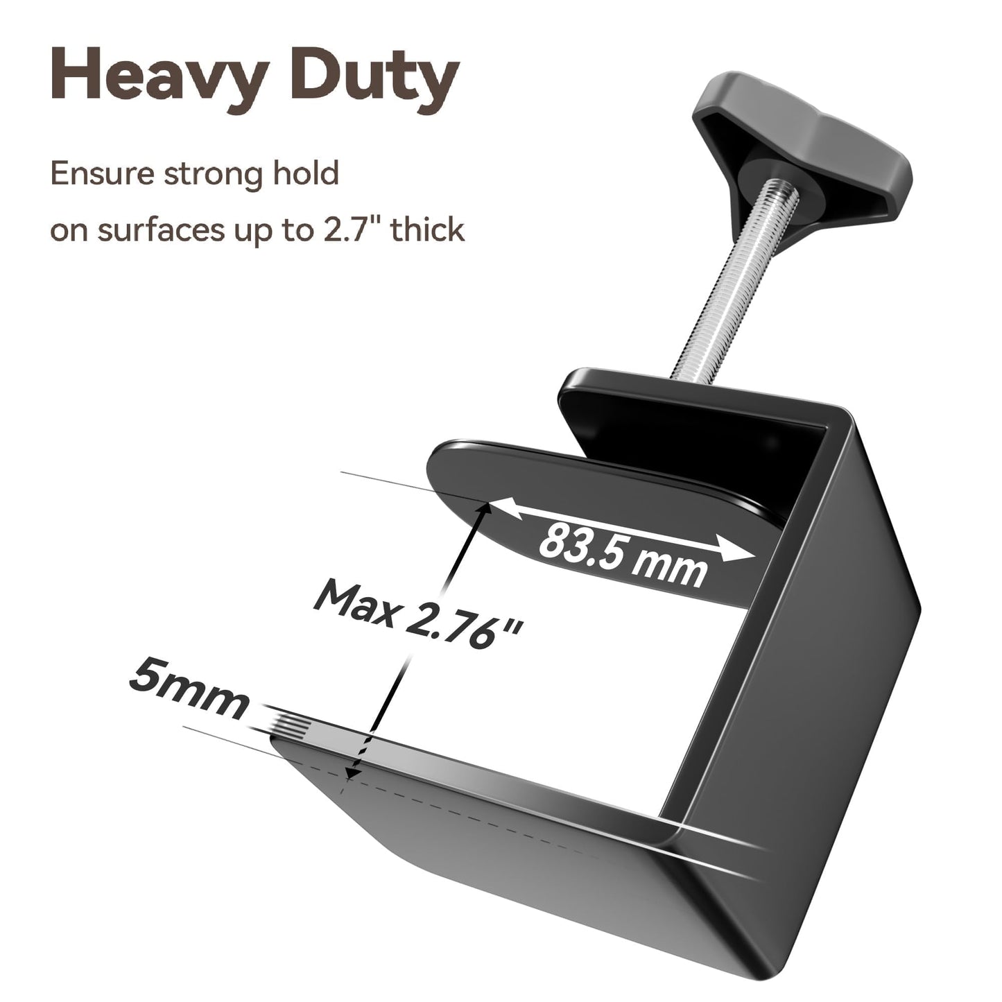 Adjustable Pet Grooming Arm for Table: 42" Height 27"-39" Width, Clamp