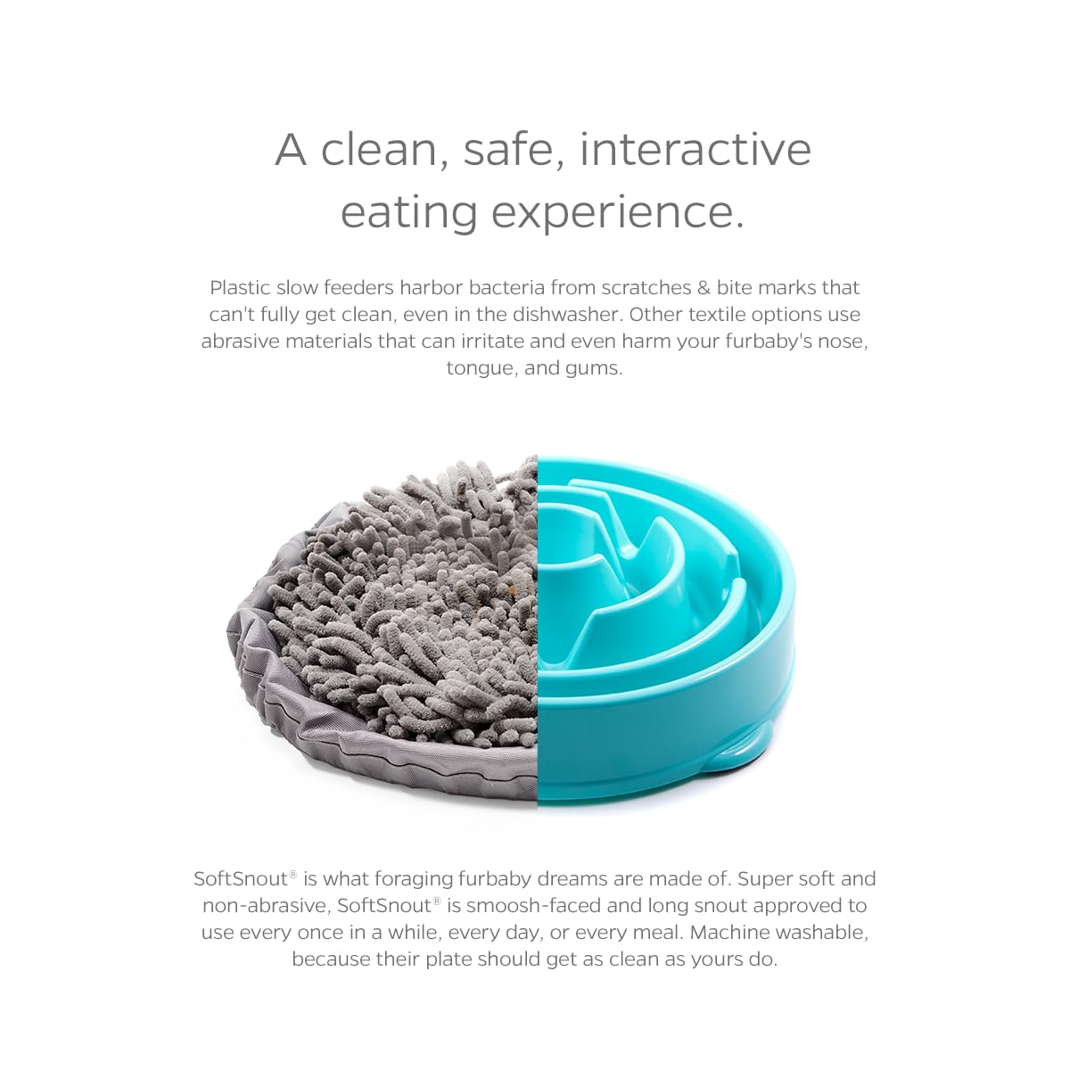 Pet Parents Forager Bowls, Slow Feeder Dog Bowls with SoftSnout Mat