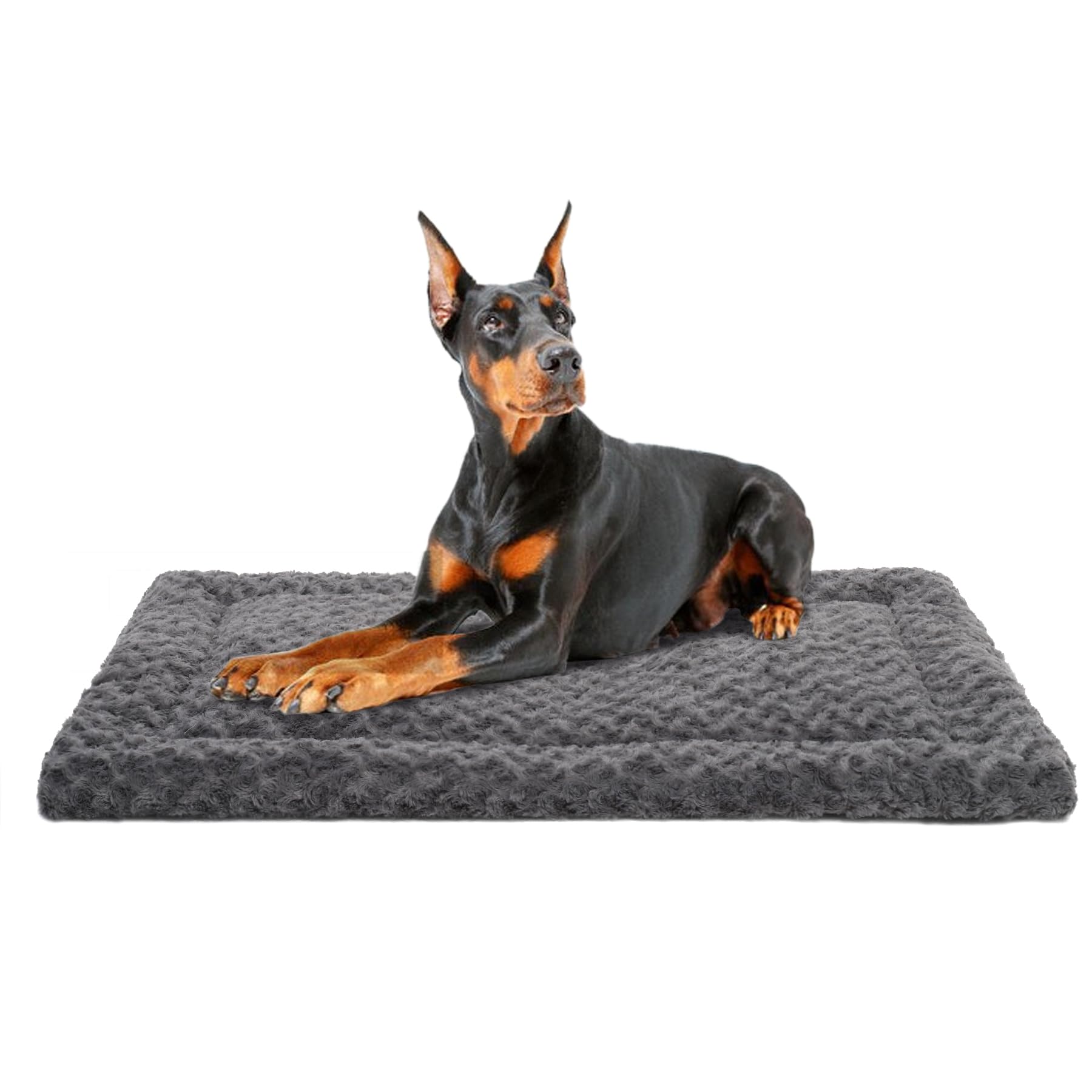 Washable Dog Bed Mat Dog Crate Pad Soft Fluffy Pet Kennel Beds