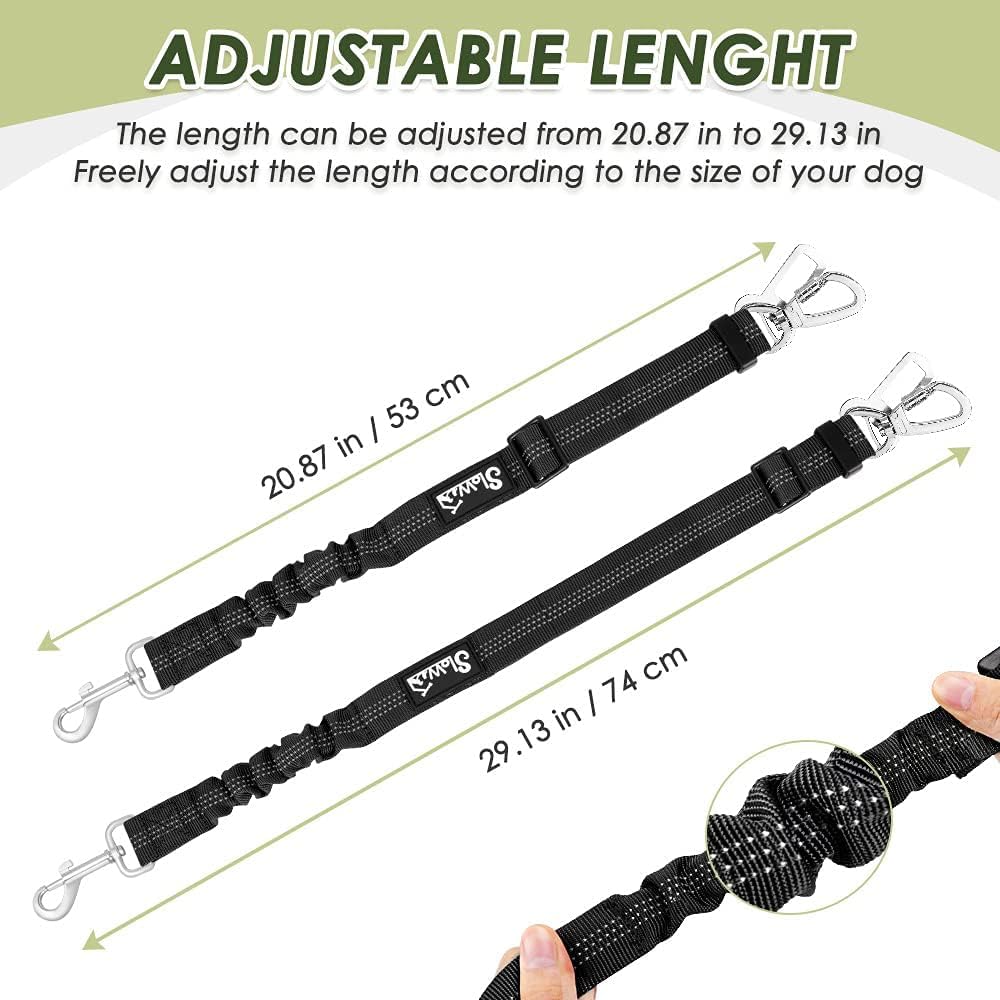 Lukovee Dog Seat Belt for Car, Adjustable Dog Car Harness Seat