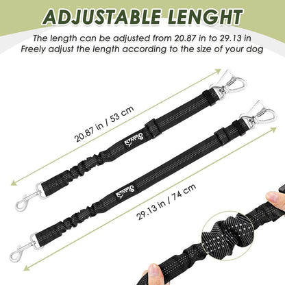 Lukovee Dog Seat Belt for Car, Adjustable Dog Car Harness Seat