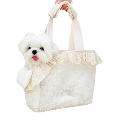 ONECUTE Dog Carrier for Small Dogs Rabbit cat with Lace Design, Bag