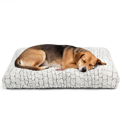Dog Bed Crate Pad Soft Fluffy Pet Cushion Mat Anti-Slip Comfy Kennel