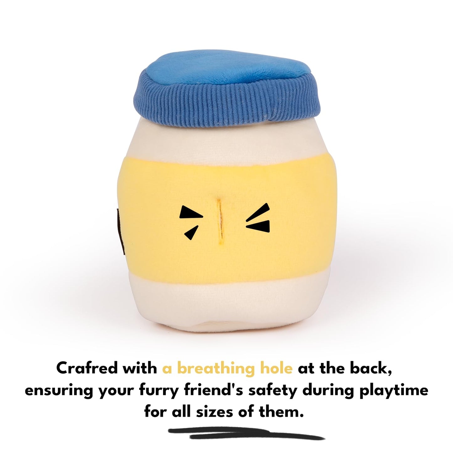 CHEWFFON Dog Enrichment Toys, Interactive Mayonnaise Jar Puzzle