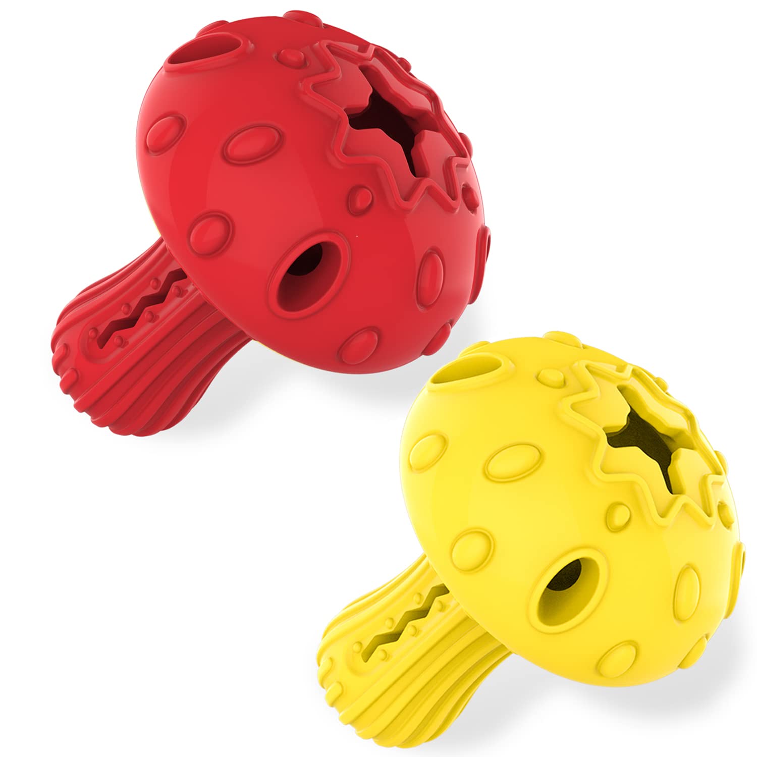 SCHITEC Dog Chew Toy for Large Medium Dogs, Rubber Treat Chew