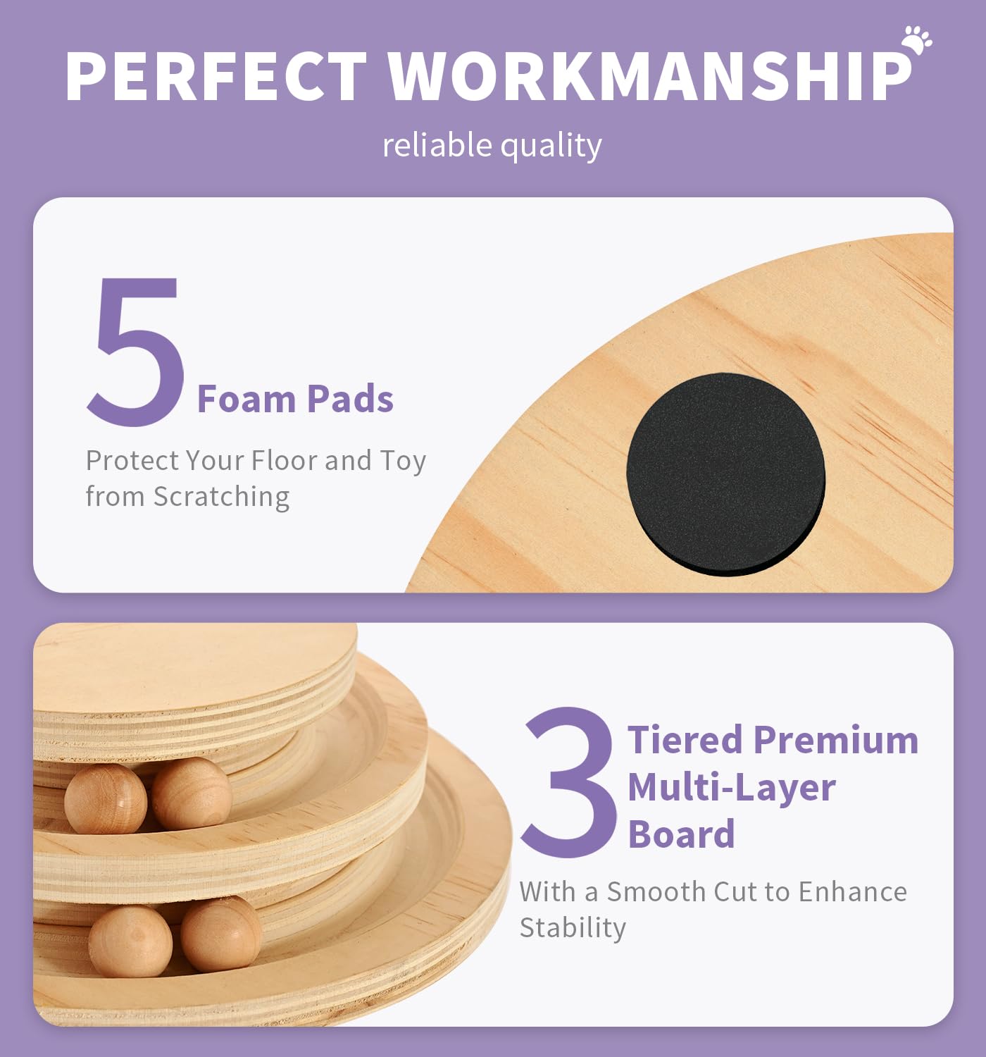 Made4Pets Cat Scratching Post Cat Scratcher Kitten Toys for Scratcher