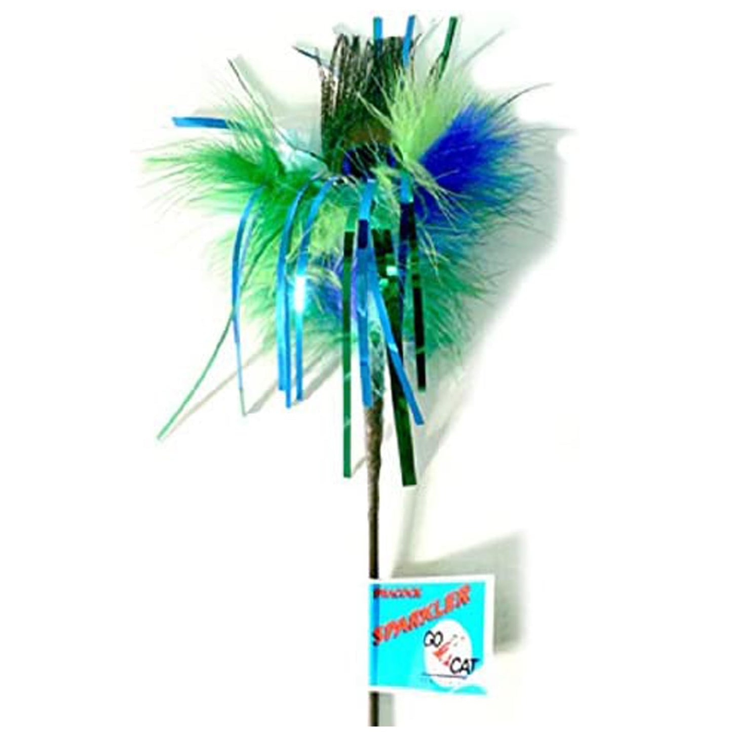 Peacock Sparkler Cat Toy 36" Long Toy