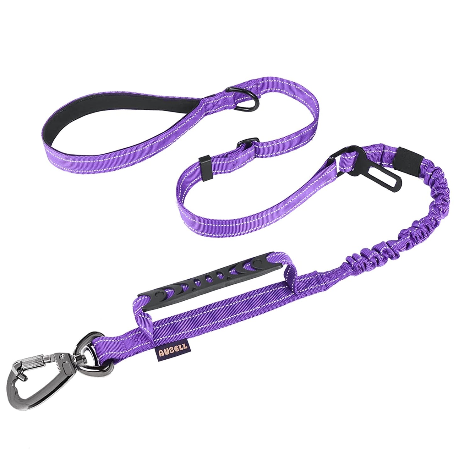AUBELL Tactical Dog Leash Heavy Duty,4- Reflective Strong No Pull Seat