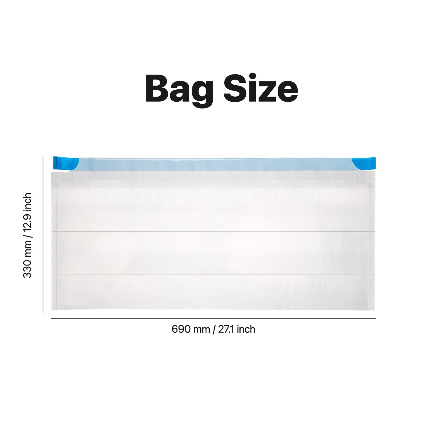 Neakasa Replaced Waste Bags-2 Rolls, Cat Litter Waste Receptacles Box