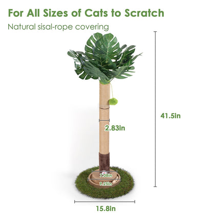 Cat Scratching Post, Tall Cat Scratcher Cat Tree Tower with Ball