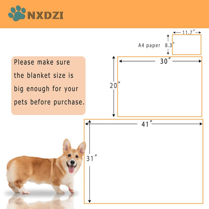 Dog Blankets for Small Dogs and Puppies, 3 Pack Washable Pet Crate