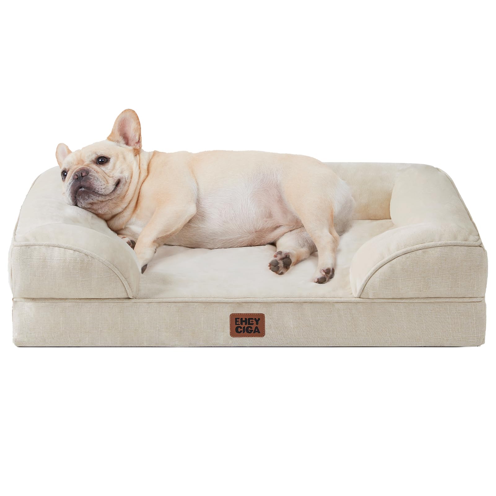 EHEYCIGA Orthopedic Dog Bed for Medium Dogs, Waterproof Memory Bed