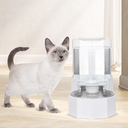 Sfozstra Large Dog Water Dispenser: Stainless Steel Gravity Cat Water