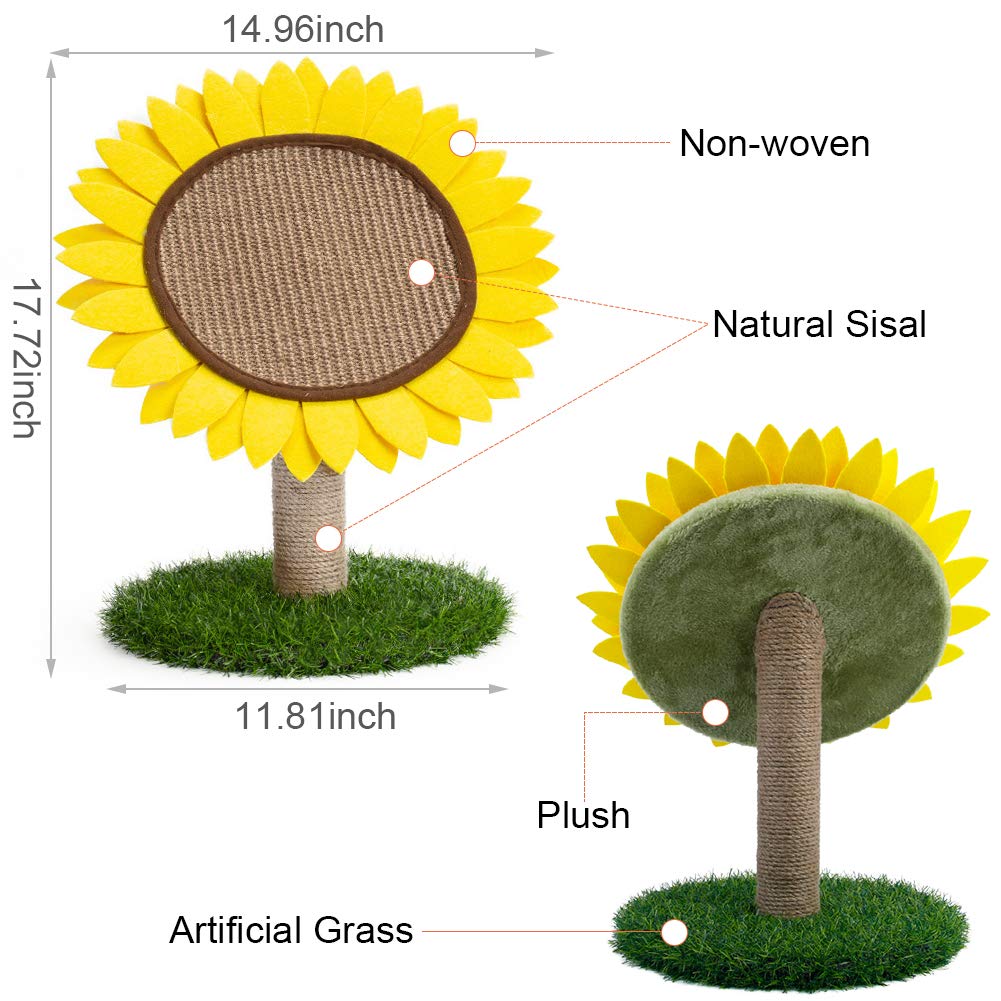 Cat Scratching Posts for Indoor Cats, Cute Flower Cat Tree, Toy