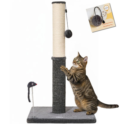 Happi N Pets 29.5" Tall Cat Scratching Post, Cat Scratcher Scratcher