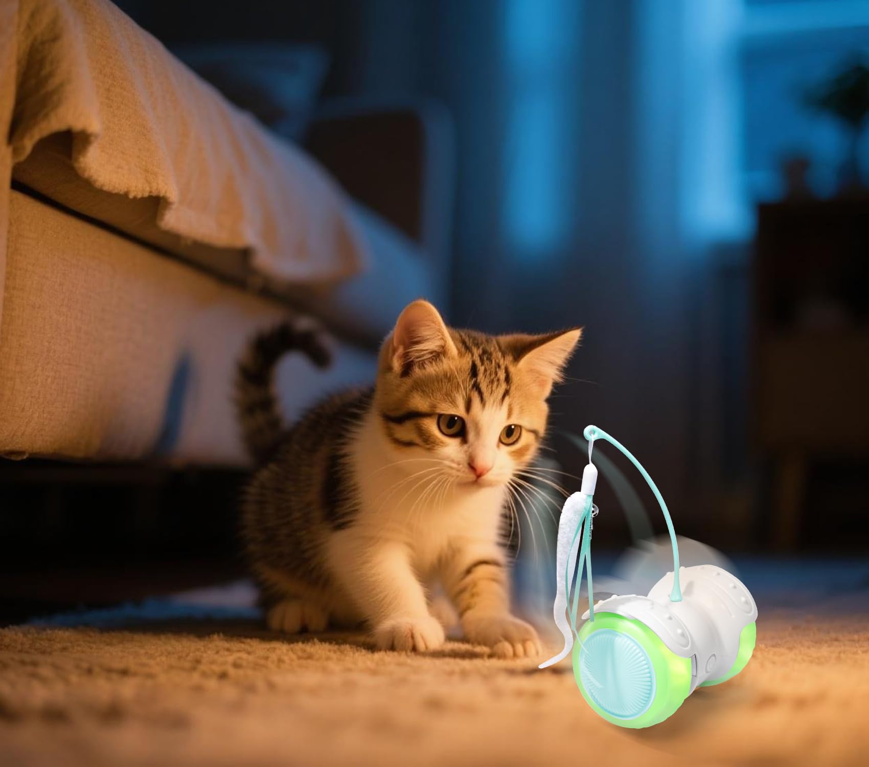 ZeLing HTL Remote Control Cat Toy with Auto Mode Interactive Cat Toy