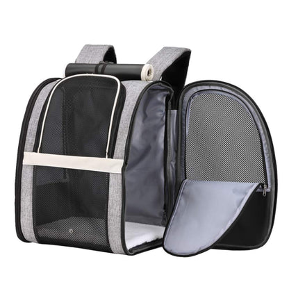 Texsens Pet Carrier Backpack with Window Blind Carrier