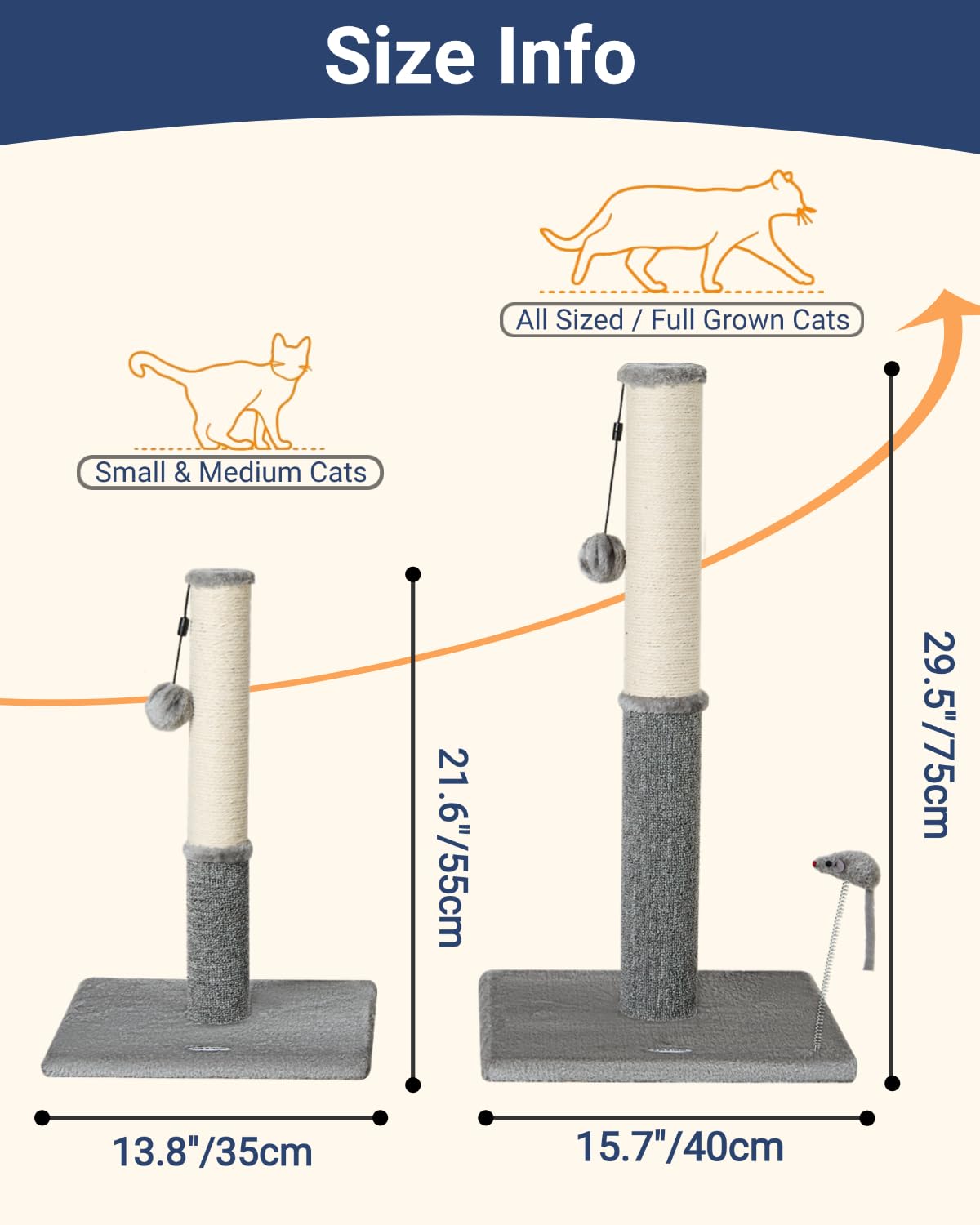 Happi N Pets Cat Scratching Post, Cat Scratcher for Indoor Scratcher