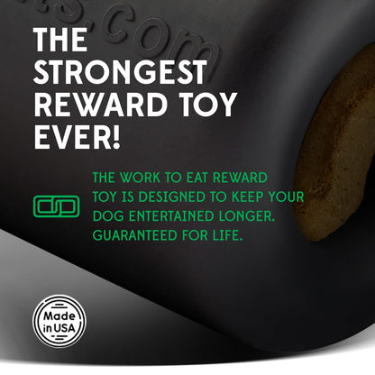 Goughnuts Work to Eat Dog Treat Toy Virtually Indestructible Feeder