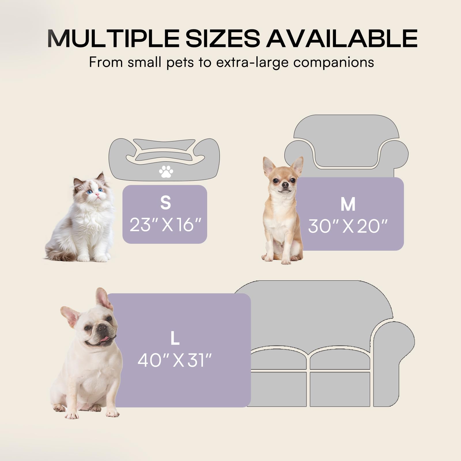 Luciphia 1 Pack 3 Cat Printed Fleece Pet Blankets Washable，Soft Crate
