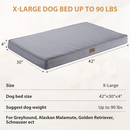 BFPETHOME Outdoor Dog Beds for Large Dogs, Waterproof Dog Bed