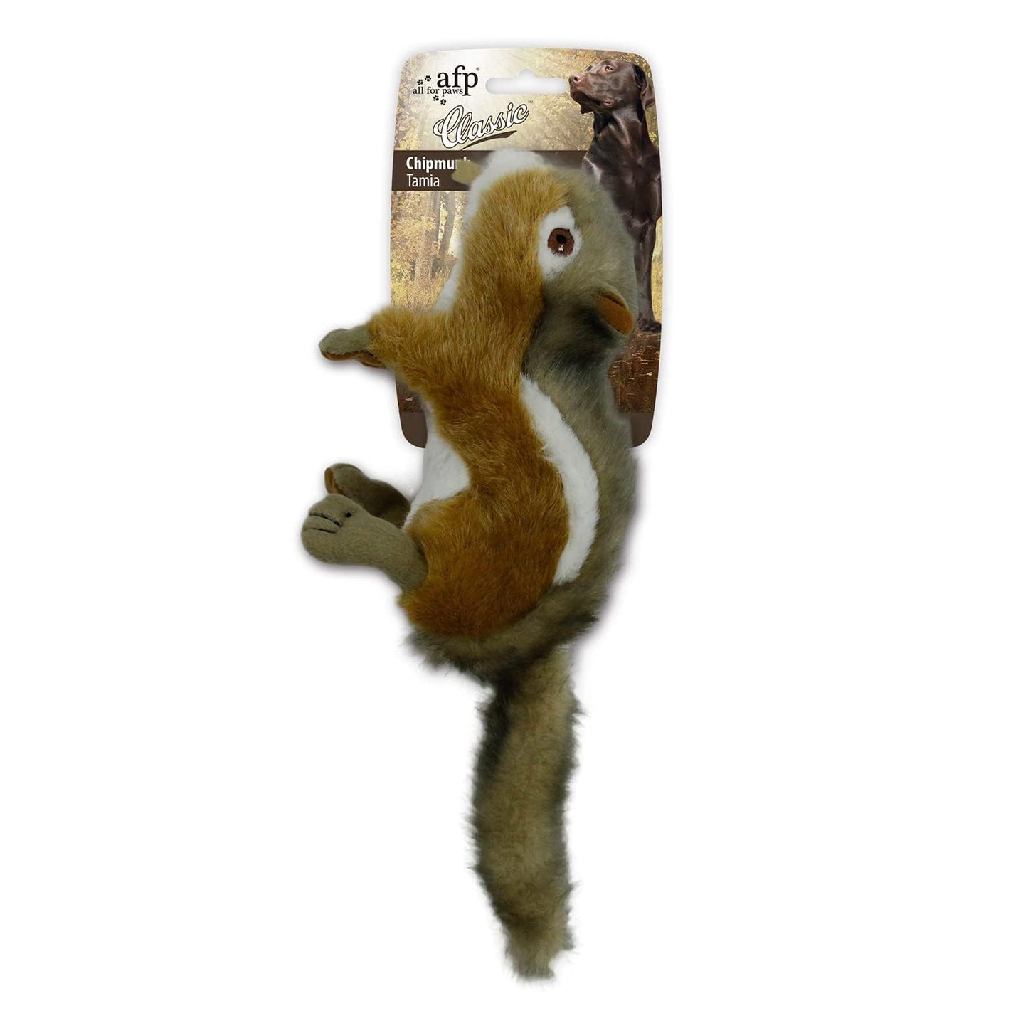 ALL FOR PAWS Dog Squeaky Toys Stuffed Animal Chipmunk Pet Plush Toys