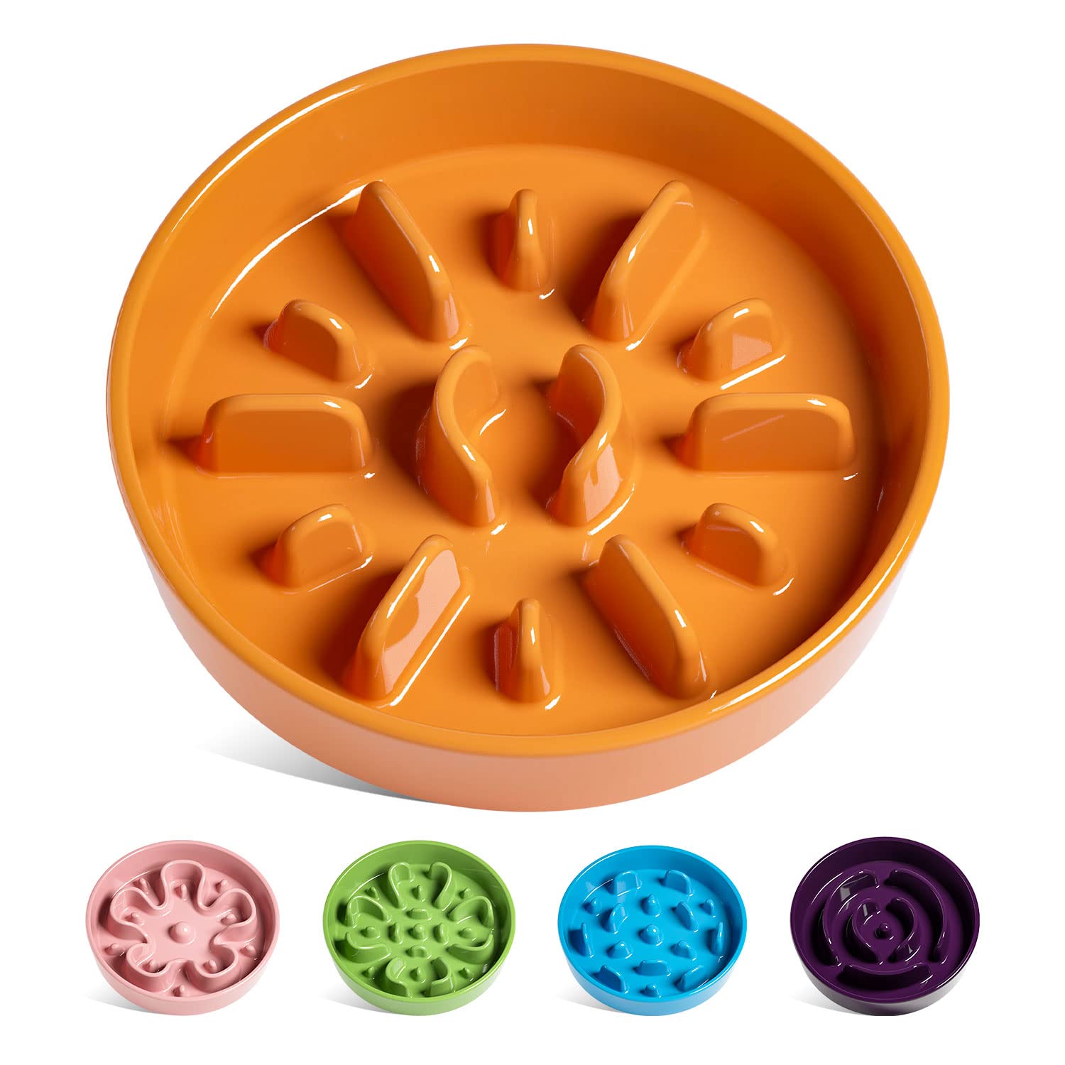 LE TAUCI Dog Bowls Slow Feeder Ceramic, 1.5 Cups Slow Feeding Dog Bowl