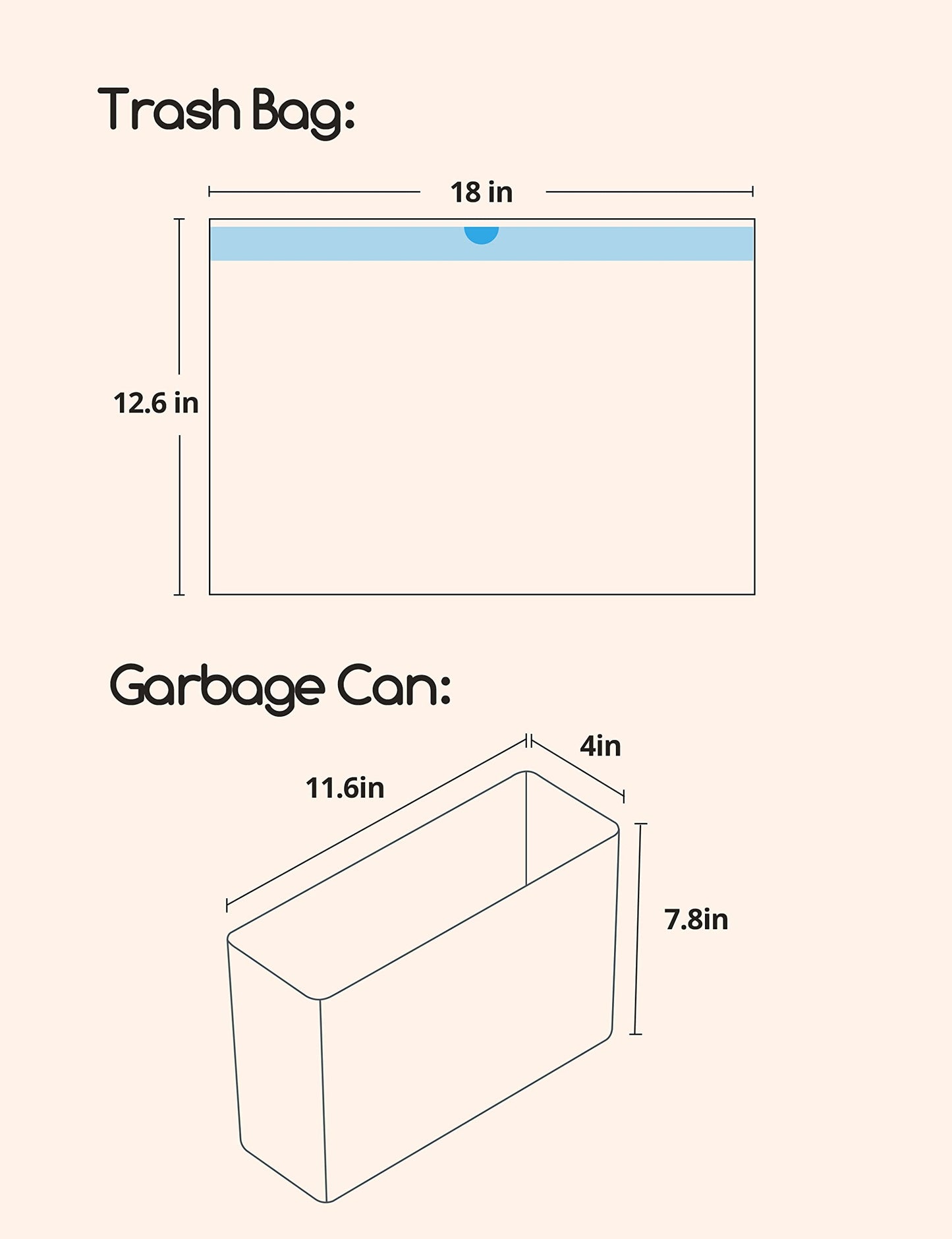 MeoWant Cat Litter Box Liners, Drawstring Receptacles Bags Box