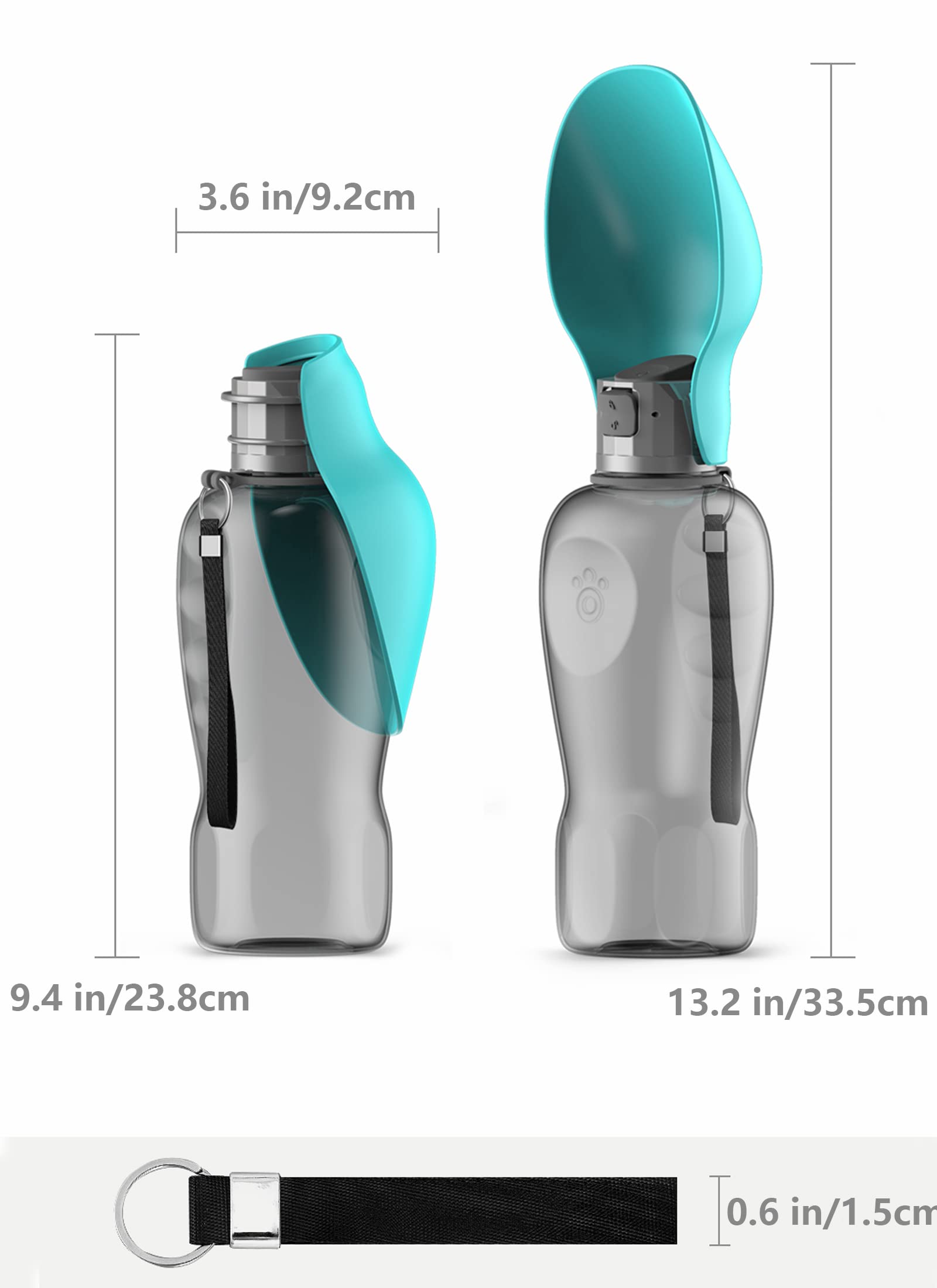 Kalimdor Dog Water Bottle, Leak Proof Portable Puppy Water Dispenser