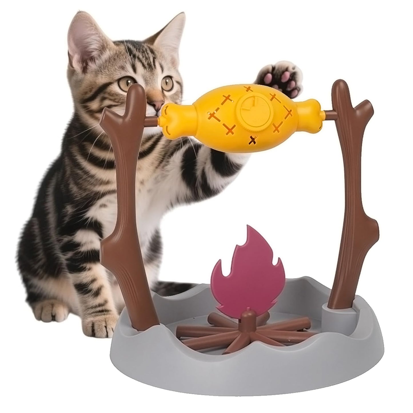 DFQ Cat Slow Feeder, Interactive Cat Puzzle Toy Treat Dispenser Toy