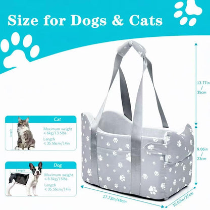 Cullaby Center Console Dog Car Booster Seat for Small Dogs 0- Seat