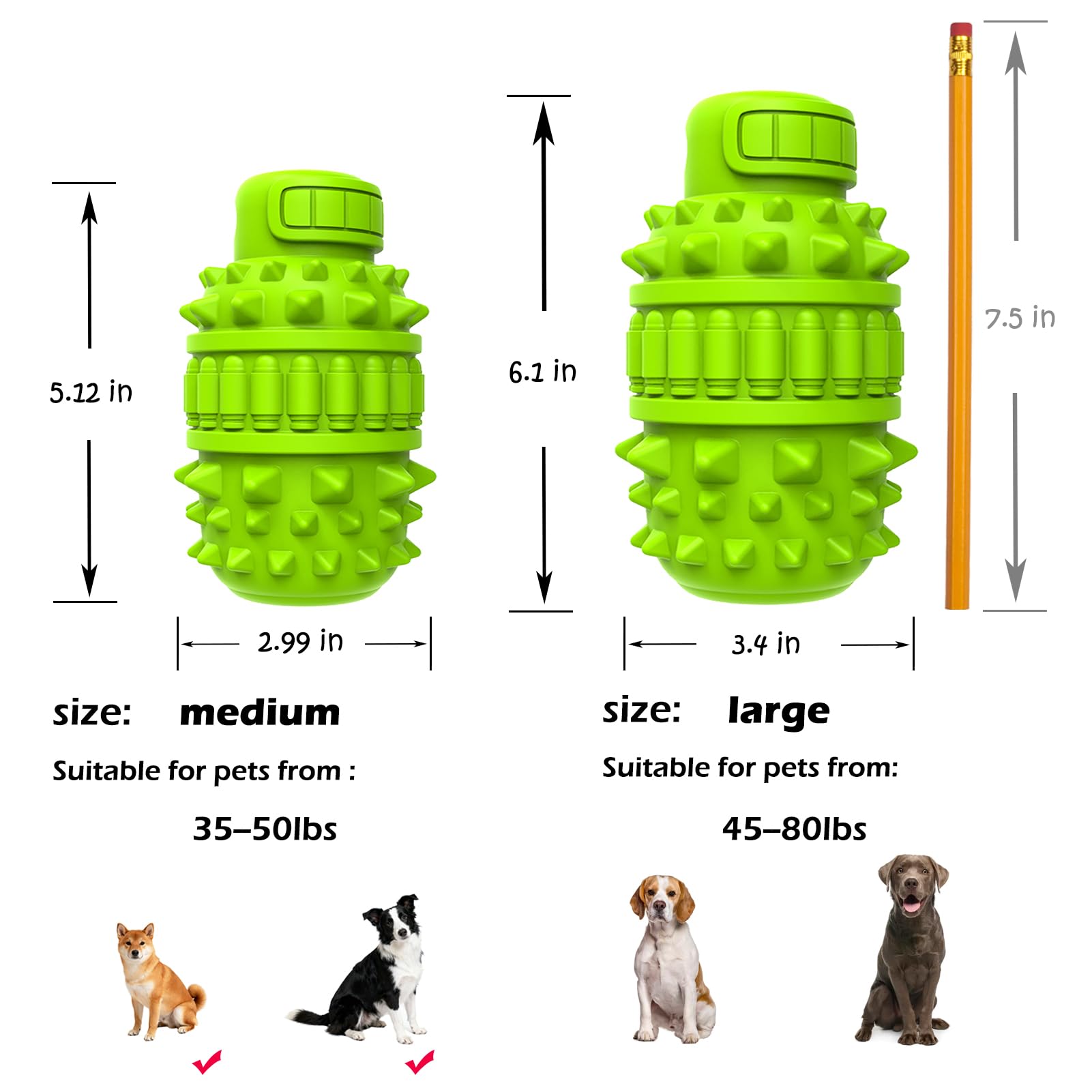 PIFFZEDO Dog Toys for Aggressive Chewers,Interactive Natural Chew