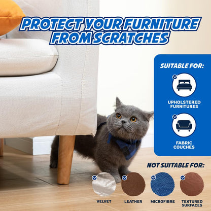 2 Rolls Cat Scratch Furniture Protector Tape Double-Sided Furniture